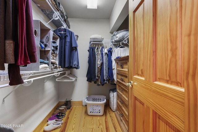 58 Rude Rd, Waymart, PA 18472 - walk in closet with wood finished floors