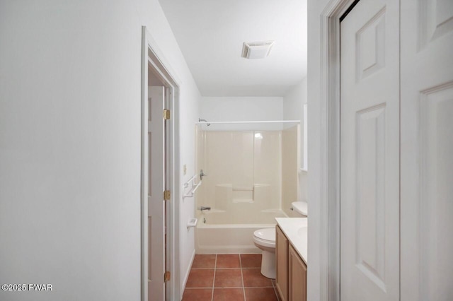 102 Eagle Rock Rd, Lackawaxen, PA 18435 - full bath with vanity, tile patterned floors, and shower / bath combination