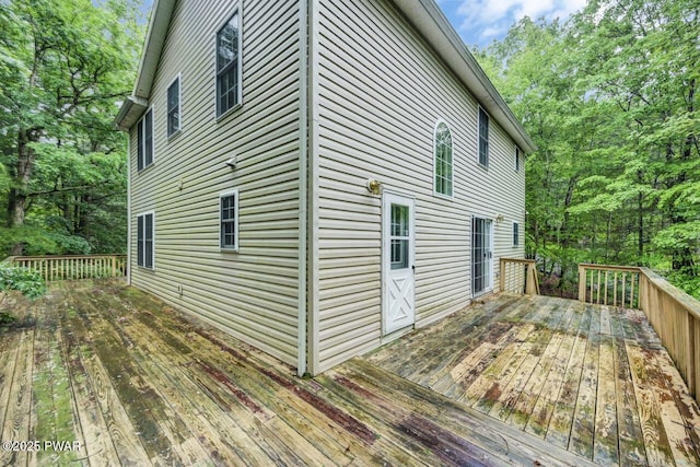 102 Eagle Rock Rd, Lackawaxen, PA 18435 - view of property exterior featuring a wooden deck