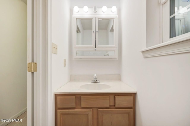 102 Eagle Rock Rd, Lackawaxen, PA 18435 - bathroom with vanity and tile patterned floors