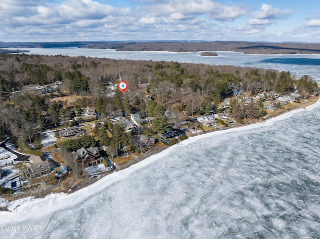 132 Spruce Rd, Tafton, PA 18464 - aerial overview of property's location with a large body of water
