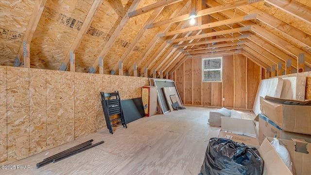 view of attic