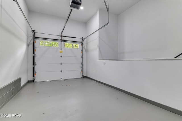 517 Maple Ridge Dr, Lords Valley, PA 18428 - garage with baseboards and a garage door opener