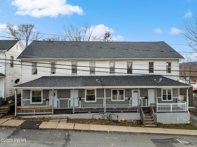 view of front of house featuring covered porch