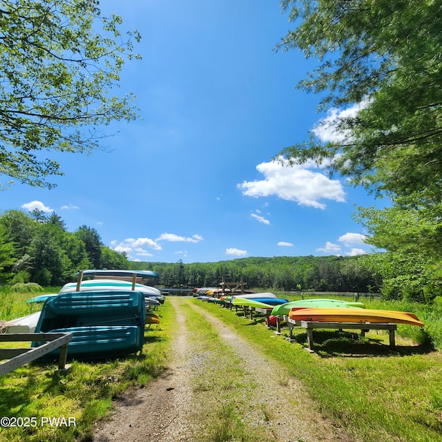 101 Deer Run, Greentown, PA 18451 - view of dirt / gravel road featuring a view of trees