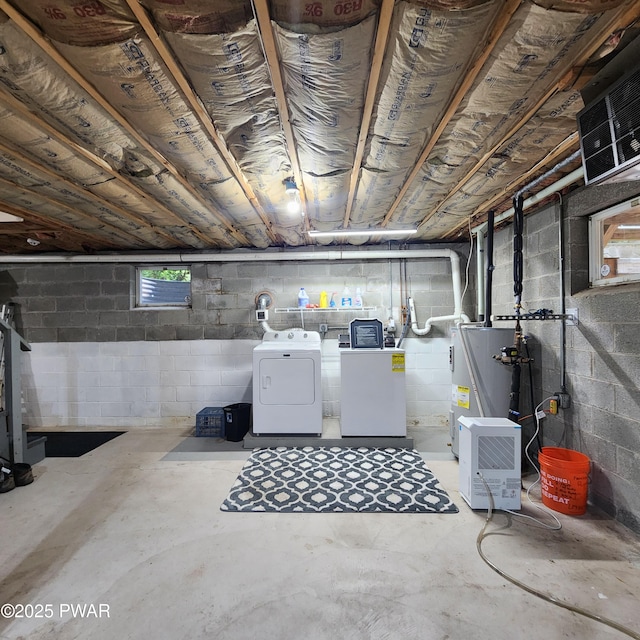 101 Deer Run, Greentown, PA 18451 - below grade area featuring separate washer and dryer
