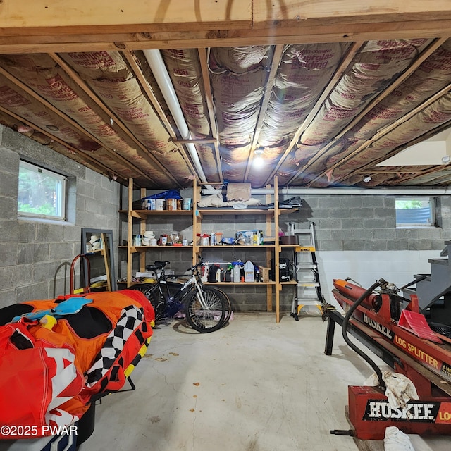 101 Deer Run, Greentown, PA 18451 - basement with concrete block wall