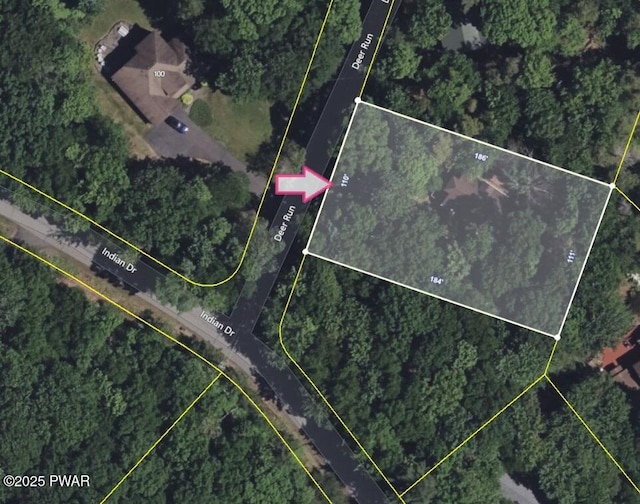 101 Deer Run, Greentown, PA 18451 - map of property location featuring property parcel outlined