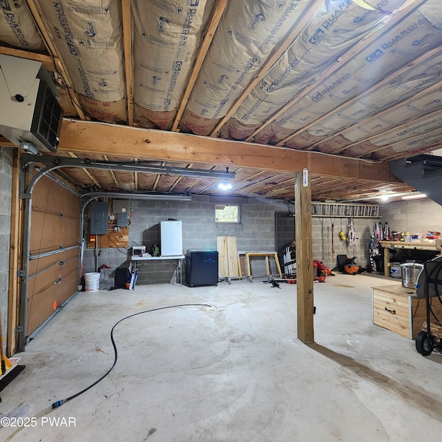 101 Deer Run, Greentown, PA 18451 - basement featuring electric panel and concrete block wall