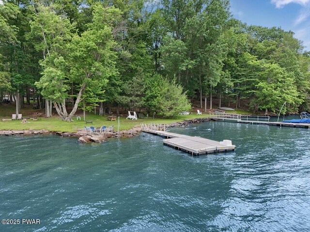 1474 Lakeland Dr, Lake Ariel, PA 18436 - dock featuring a water view