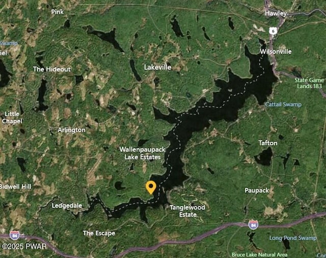 1474 Lakeland Dr, Lake Ariel, PA 18436 - aerial map of property and surrounding area