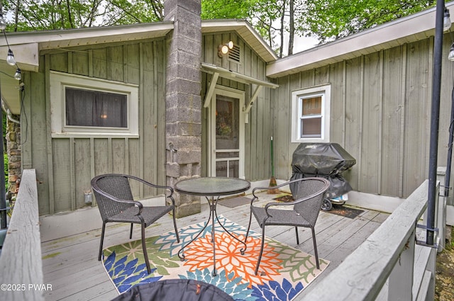 121 Ness Rd, Dingmans Ferry, PA 18328 - wooden deck featuring grilling area