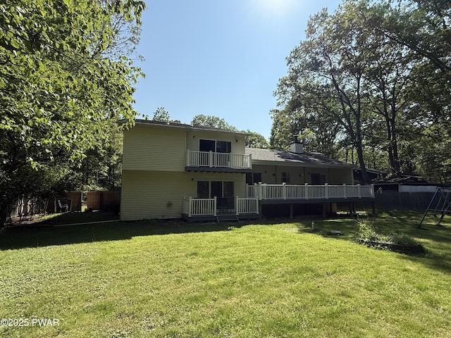 12044 Maplewood Dr, East Stroudsburg, PA 18302 - rear view of house featuring a balcony