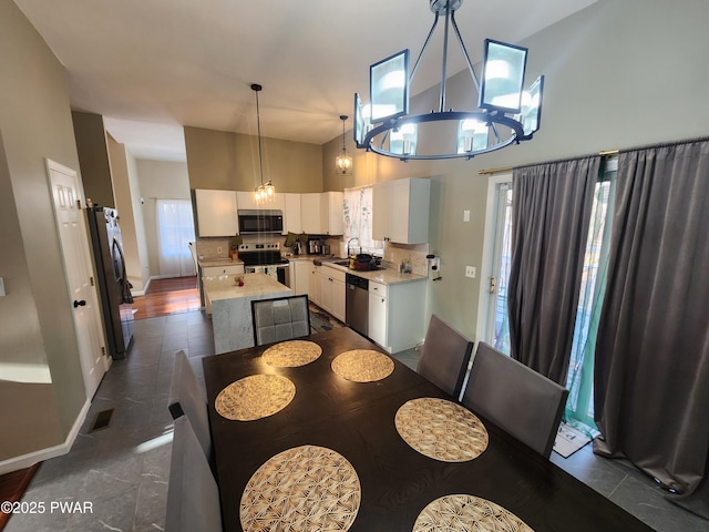 view of dining area