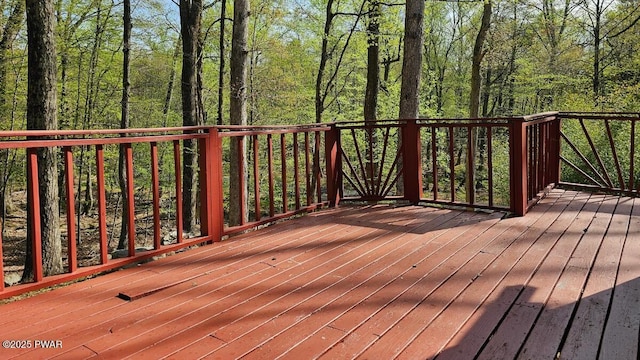 122 Westfall Dr, Dingmans Ferry, PA 18328 - wooden deck with a view of trees