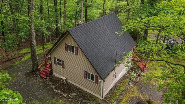 122 Westfall Dr, Dingmans Ferry, PA 18328 - view of subject property with a forest