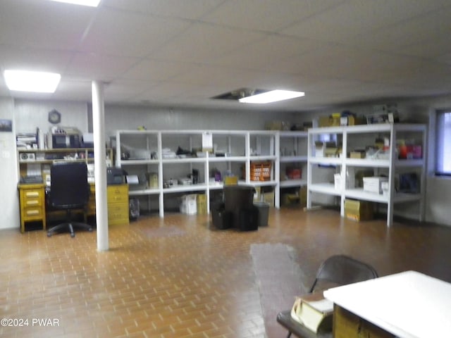 view of storage room