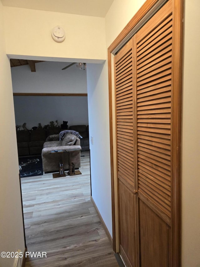 100 Saddlebrook Ln, Lords Valley, PA 18428 - hallway with wood finished floors