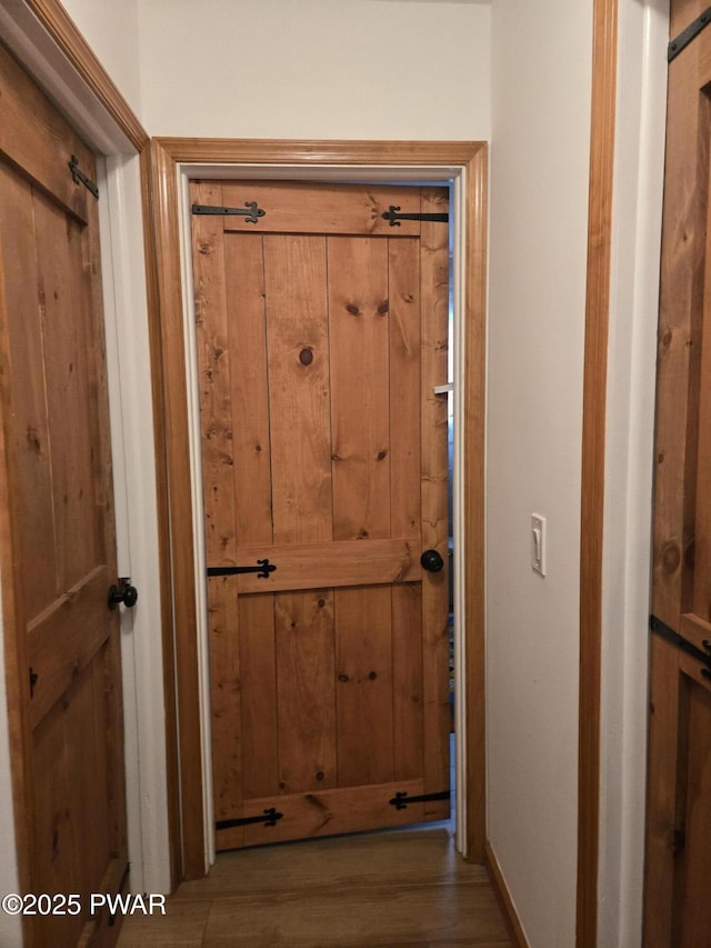 100 Saddlebrook Ln, Lords Valley, PA 18428 - doorway to outside with wood finished floors