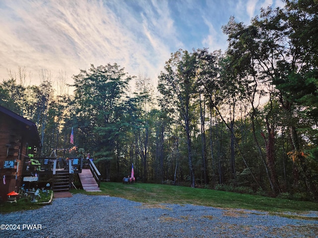 145 Father John Dr, Lake Ariel, PA 18436 - view of yard featuring a deck