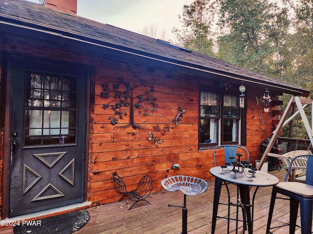 145 Father John Dr, Lake Ariel, PA 18436 - view of wooden deck
