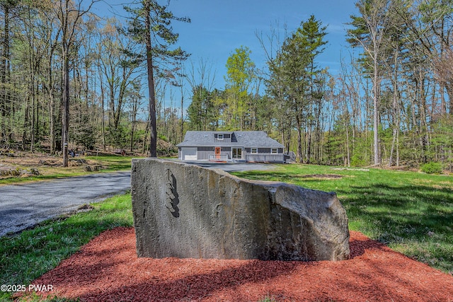 133 Neil Thompson Rd, Lackawaxen, PA 18435 - view of front of property with a front yard and driveway