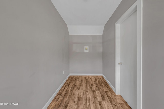 133 Neil Thompson Rd, Lackawaxen, PA 18435 - hallway featuring wood finished floors and baseboards