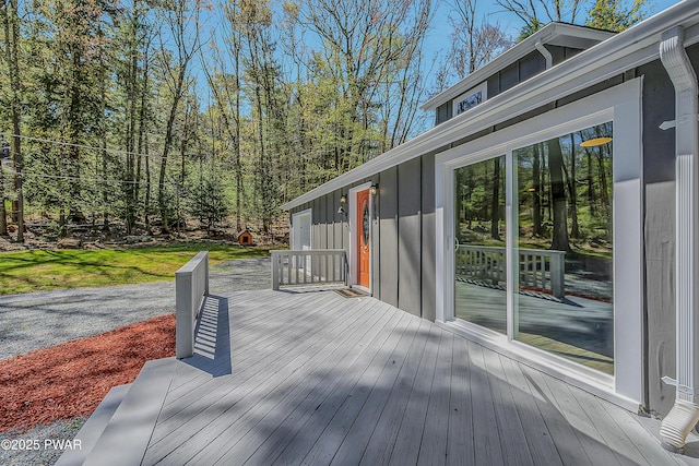 133 Neil Thompson Rd, Lackawaxen, PA 18435 - view of wooden terrace