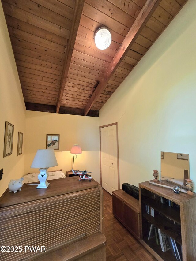 113 Widgeon Ln, Lords Valley, PA 18428 - office featuring wood ceiling