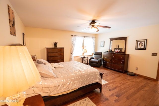 1010 Lotus Ter, Lake Ariel, PA 18436 - bedroom with wood finished floors and ceiling fan