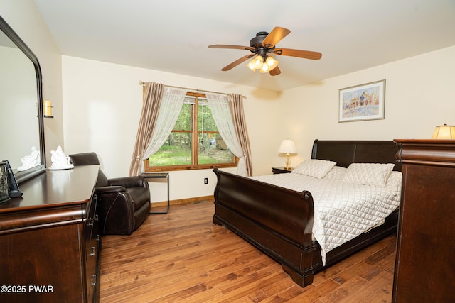 1010 Lotus Ter, Lake Ariel, PA 18436 - bedroom with wood finished floors and a ceiling fan