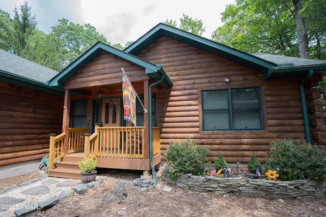 1010 Lotus Ter, Lake Ariel, PA 18436 - view of front of property featuring log veneer siding