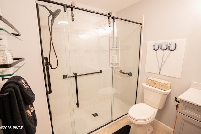 1010 Lotus Ter, Lake Ariel, PA 18436 - bathroom featuring vanity and a shower stall
