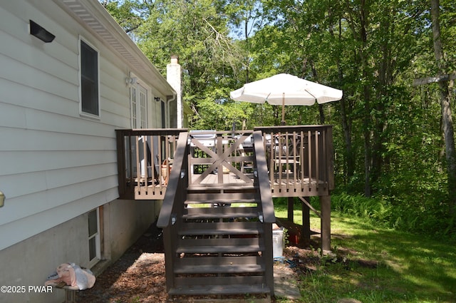 292 Well Rd, Greeley, PA 18425 - view of deck