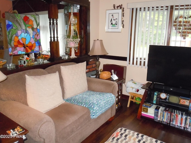 59 Tobyhanna Rd, Gouldsboro, PA 18424 - living area featuring wood finished floors
