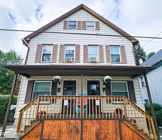 view of front of home with a porch