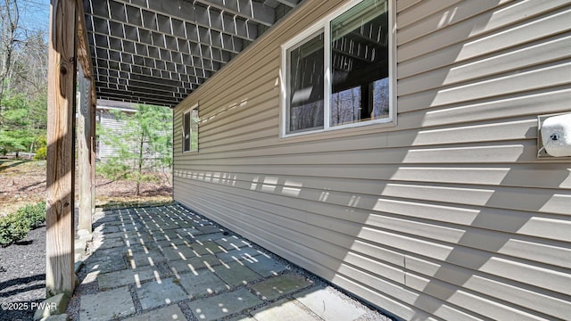 view of home's exterior featuring a patio
