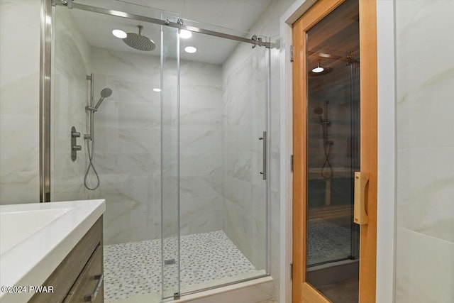 1075 Owego Tpke, Honesdale, PA 18431 - bathroom with a shower stall and vanity