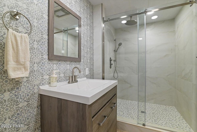 1075 Owego Tpke, Honesdale, PA 18431 - full bath featuring a stall shower and vanity