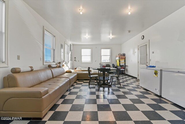 1075 Owego Tpke, Honesdale, PA 18431 - living room featuring dark floors