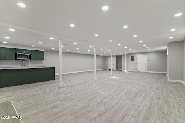 1075 Owego Tpke, Honesdale, PA 18431 - finished basement featuring light wood-type flooring