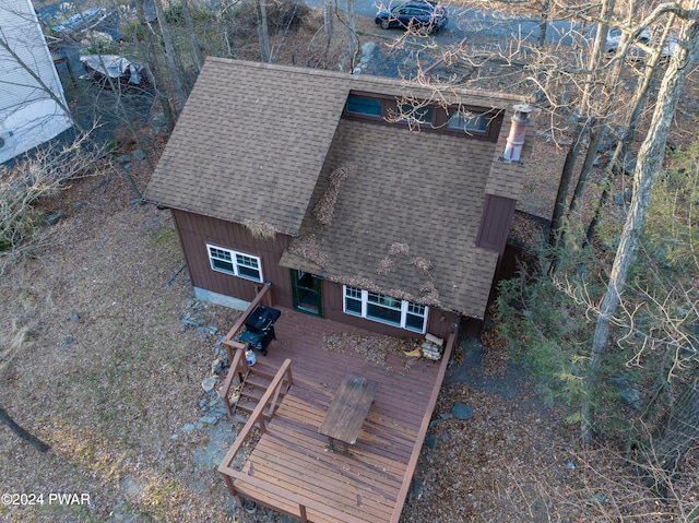 150 N Lake Dr, Dingmans Ferry, PA 18328 - view from above of property
