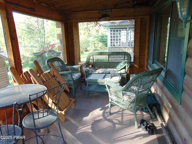105 Leonard Ln, Paupack, PA 18451 - view of patio / terrace featuring an outdoor hangout area