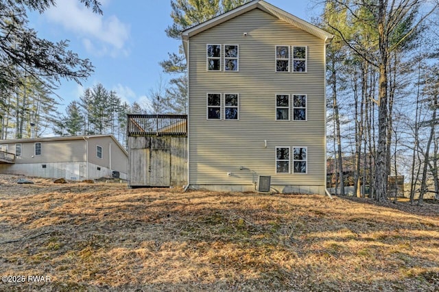 view of back of property