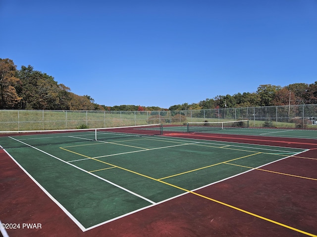 view of sport court