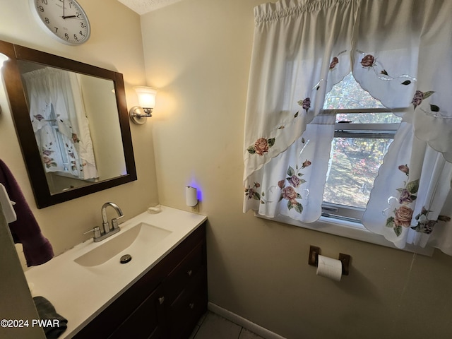 bathroom with vanity