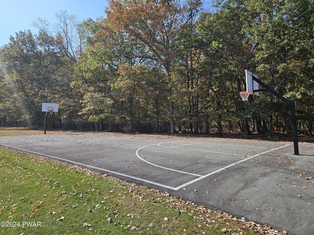 view of basketball court