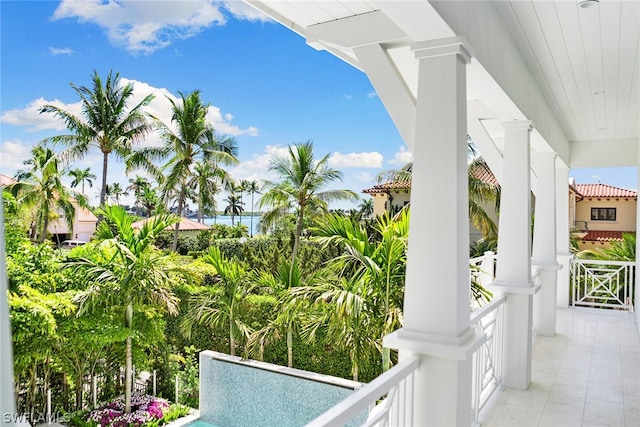 view of balcony