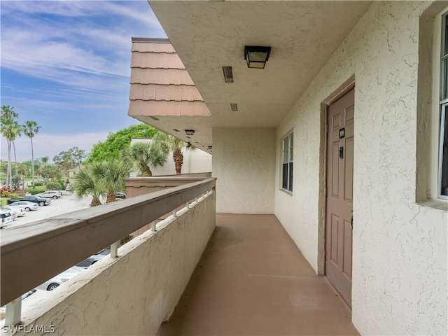 view of balcony