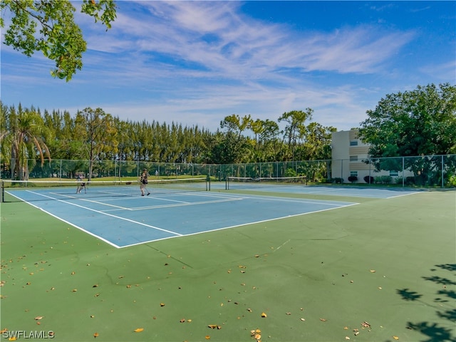 view of sport court